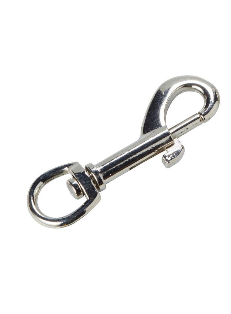 Nickel Plated Zamac Swivel Snap Hook 76 Mm 