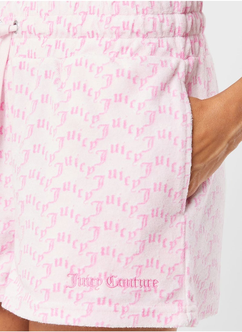 Juicy Couture - Logo High Waist Shorts - Image 1