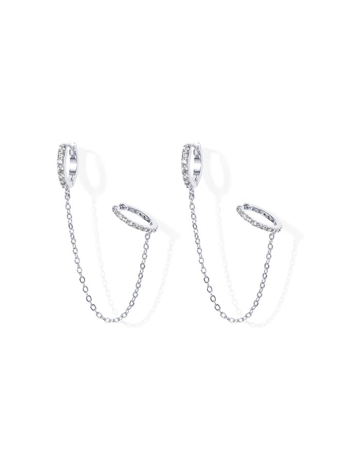 Sterling Silver Dangle Earrings  - Image 1