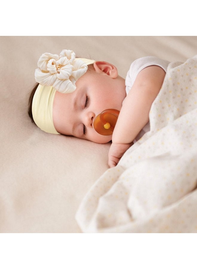 Fmeida Baby Girls Nylon Headband and Bow Big Flower Headbands Fashion Pink Hair Accessories for Newborns Infants - Image 4