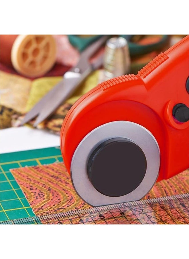 Biella Multipurpose Rotary Cutter - Rolling Cutter With Ergonomic Handle And Safety Lock For Fabric, Leather, Crafting, Sewing, Trimming, Cutting Etc  - Image 4