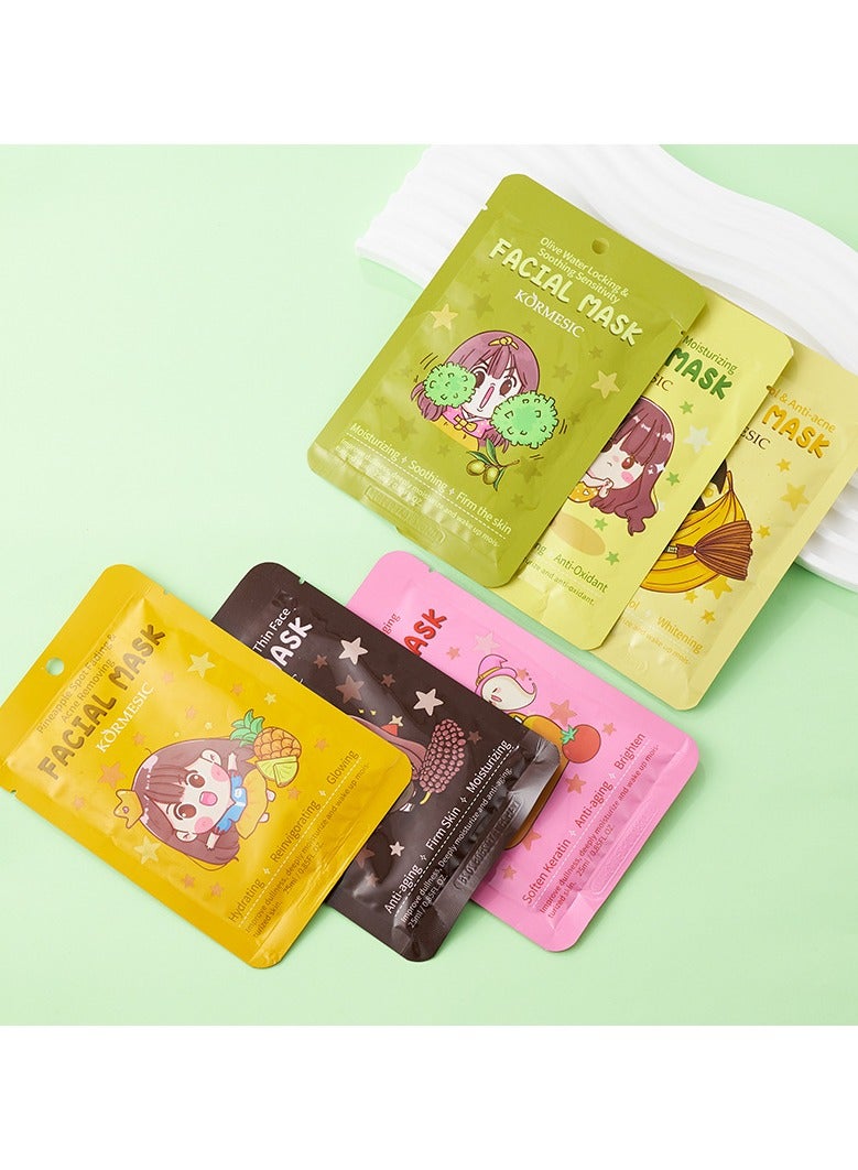 Kormesic قناع موز طبيعي مغذي، عبوة من 5 قطع، ترطيب عميق، وتنشيط البشرة - Image 5