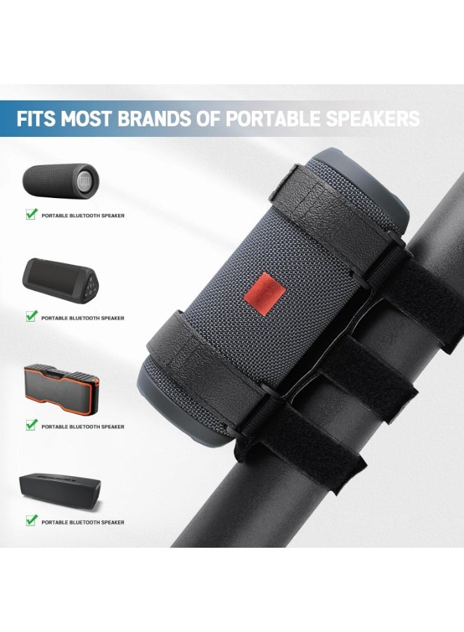 Portable Speaker Mount for UTV Sound Bar Golf Cart Ebike Scooter Boat Railing Removable Bluetooth Wireless Speaker Holder Strap Fits Charge 5 6 Flip 5 6 Side by Side Accessories - Image 2