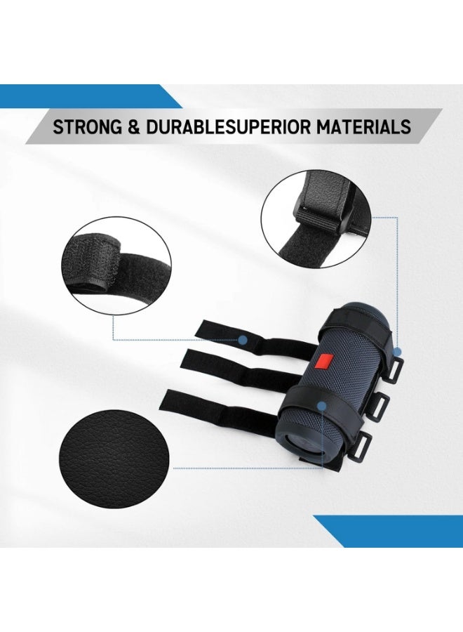 Portable Speaker Mount for UTV Sound Bar Golf Cart Ebike Scooter Boat Railing Removable Bluetooth Wireless Speaker Holder Strap Fits Charge 5 6 Flip 5 6 Side by Side Accessories - Image 4