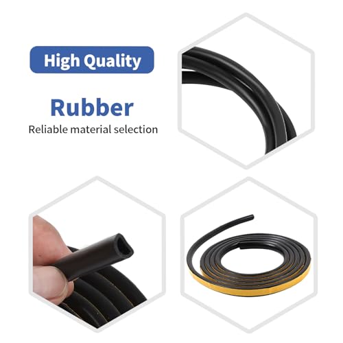 JOSHELA for Wrangler Rear Window Rubber Seal, Back Window Sealing Strip for Jeep Wrangler TJ JK JKU JL JLU Weather Stripping Accessories 90.55 Inches - Image 3