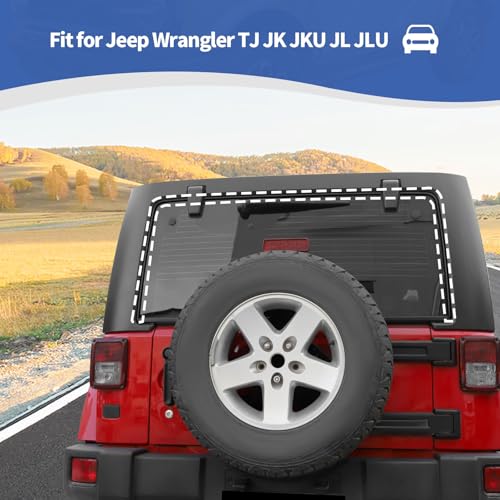 JOSHELA for Wrangler Rear Window Rubber Seal, Back Window Sealing Strip for Jeep Wrangler TJ JK JKU JL JLU Weather Stripping Accessories 90.55 Inches - Image 4