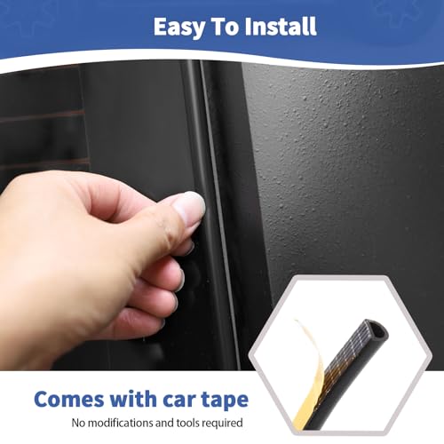 JOSHELA for Wrangler Rear Window Rubber Seal, Back Window Sealing Strip for Jeep Wrangler TJ JK JKU JL JLU Weather Stripping Accessories 90.55 Inches - Image 5