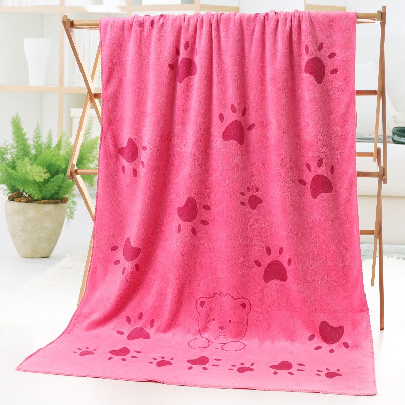 general Kids Microfiber Bath Towel, Cartoon Rabbit Print Beach Towel for Children Swimming and Shower - Image 1
