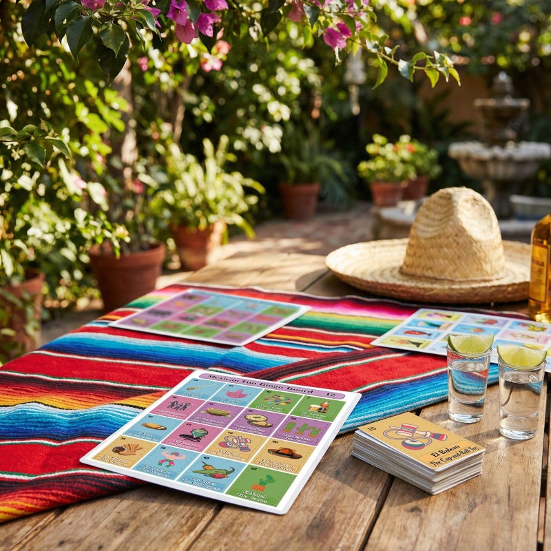 Ambercalm Mexican Bingo Games Set in Spanish English for 20 Players,Millennial Bilingual Puerto Rico Game Cards,Baraja Mexicana Juegos para Baby Shower,20 Playing Boards and Full Deck of Calling Cards - Image 5