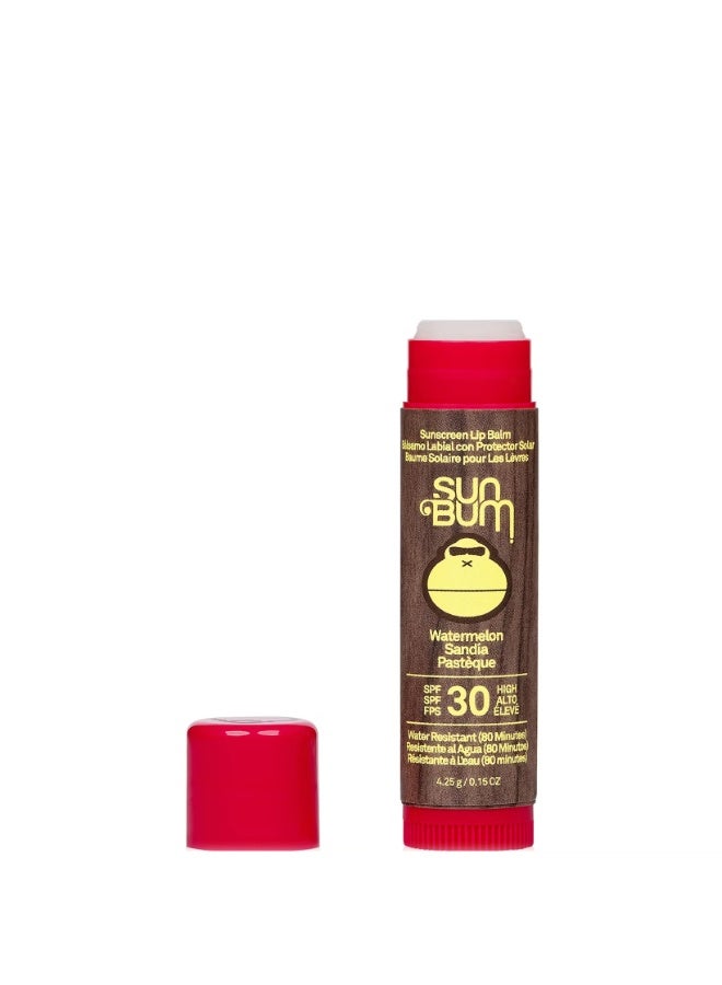 Sun Bum Original SPF 30 Sunscreen Lip Balm Watermelon 4.25g - Image 2