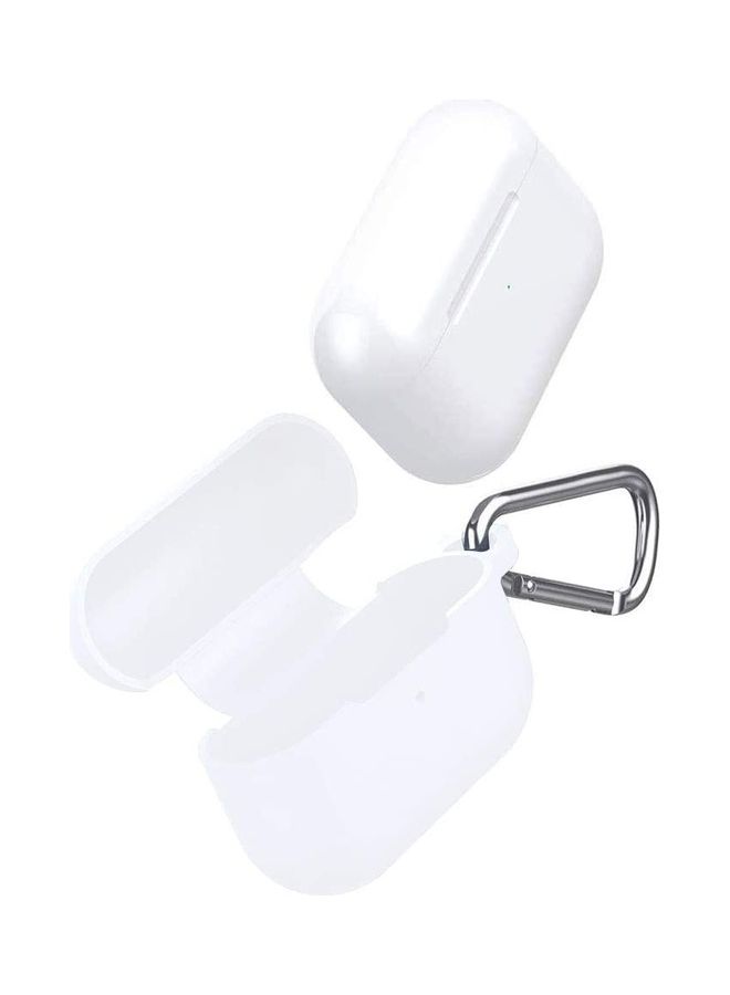 ICS Protective Case Cover with Clip for Apple AirPods Pro White - Image 1