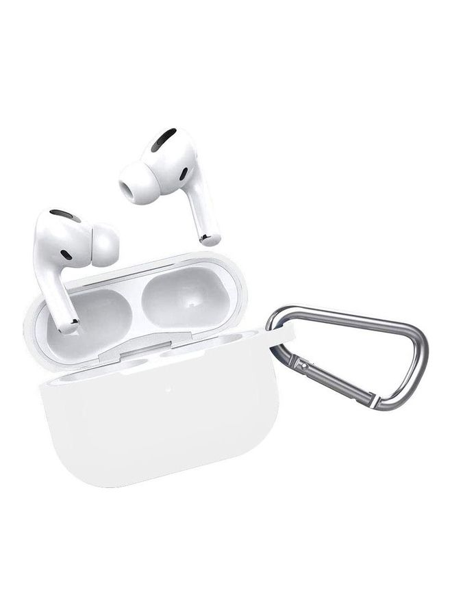 ICS Protective Case Cover with Clip for Apple AirPods Pro White - Image 2