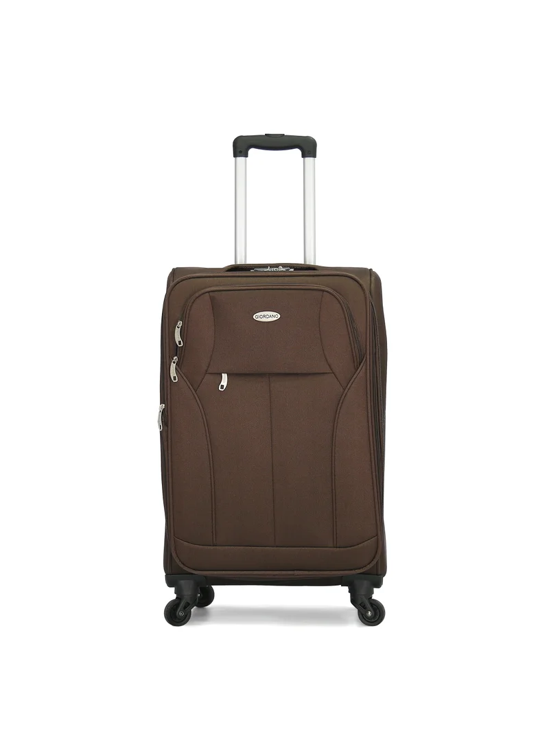جيوردانو Giordano Softside  Luggage Trolley 3 PCS Set ,Coffee