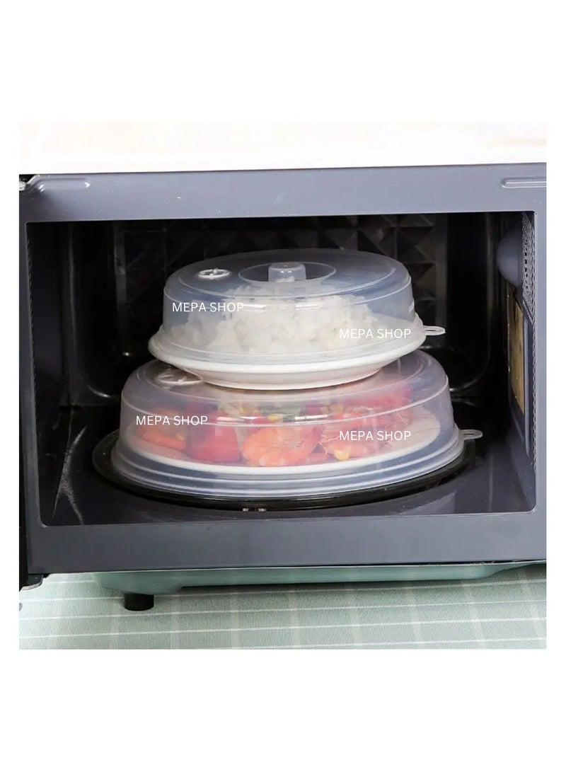 Microwave Plate Cover with Vent Holes - Microwave Safe, Anti-Spatter, Non-Toxic Plastic Dish Lid  - Image 4