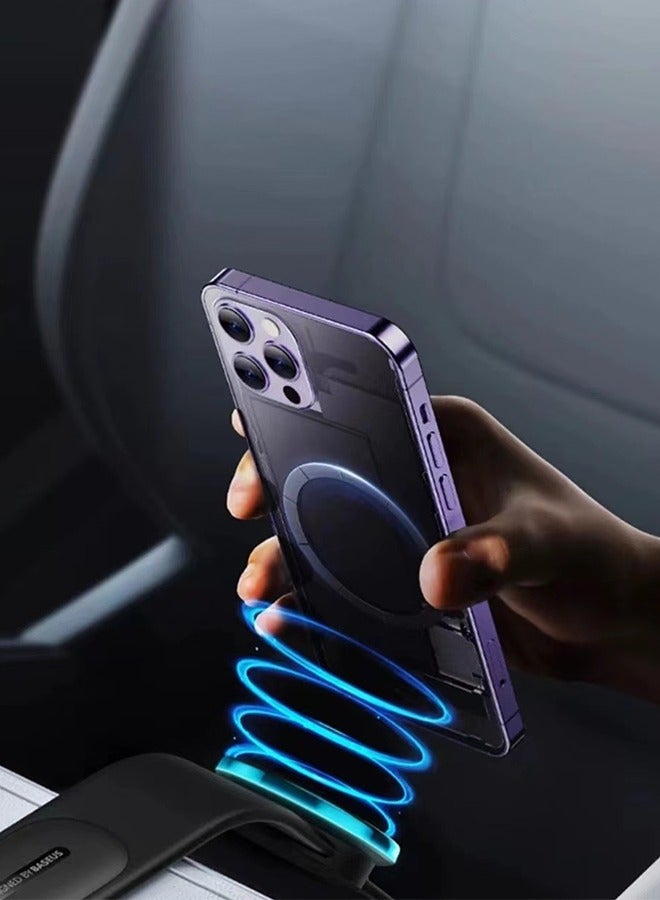 Best - selling Rechargeable Car Phone Mount - Magsafe Navigation Phone Holder, Magnetic Dashboard Mount for Cars - Image 2