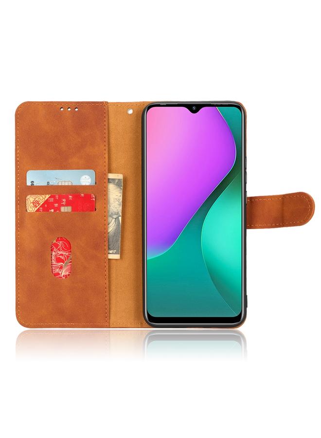 Green Tiger Case For Infinix Hot 10 Play Skin Feel Magnetic Flip Leather Phone Case - Image 4