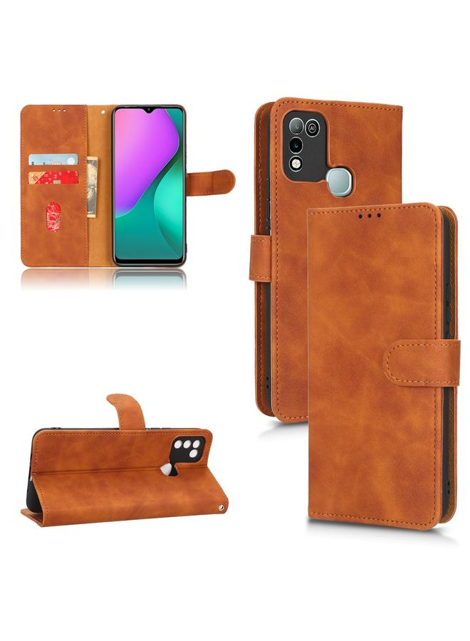 Green Tiger Case For Infinix Hot 10 Play Skin Feel Magnetic Flip Leather Phone Case - Image 1