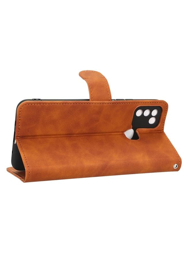 Green Tiger Case For Infinix Hot 10 Play Skin Feel Magnetic Flip Leather Phone Case - Image 5