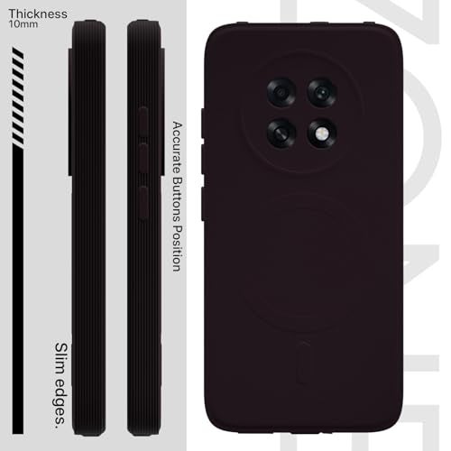 Pikkme Back Cover for Oppo F31 Pro Plus 5G Soft Matte Silicone Mag-Safe Design (Mag-Safe Not Support) Camera Protection | Slim Fit Bumper Cover (Purple) - Image 3