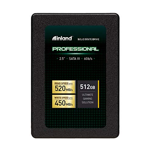 INLAND Professional 512GB SSD 3D TLC NAND SATA III 6Gb/s 2.5" 7mm Internal Solid State Drive (512GB) - Image 1