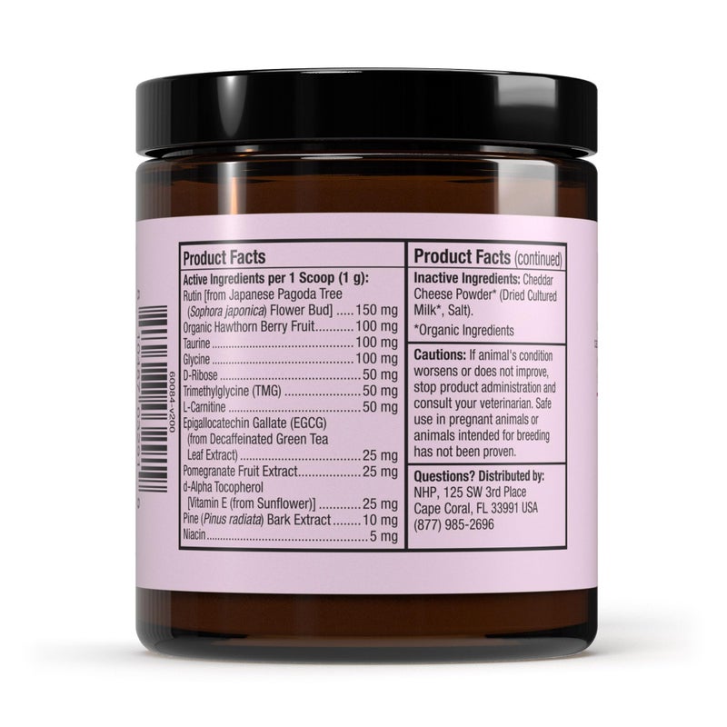 Dr. Mercola Bark & Whiskers Heart Health for Dogs & Cats, 3.17 oz. (90g), 90 Scoops, Cheddar Cheese Flavor, Supports Cardiovascular Health and Function, Veterinarian Formulated, Non-GMO, Dr. Mercola - Image 2