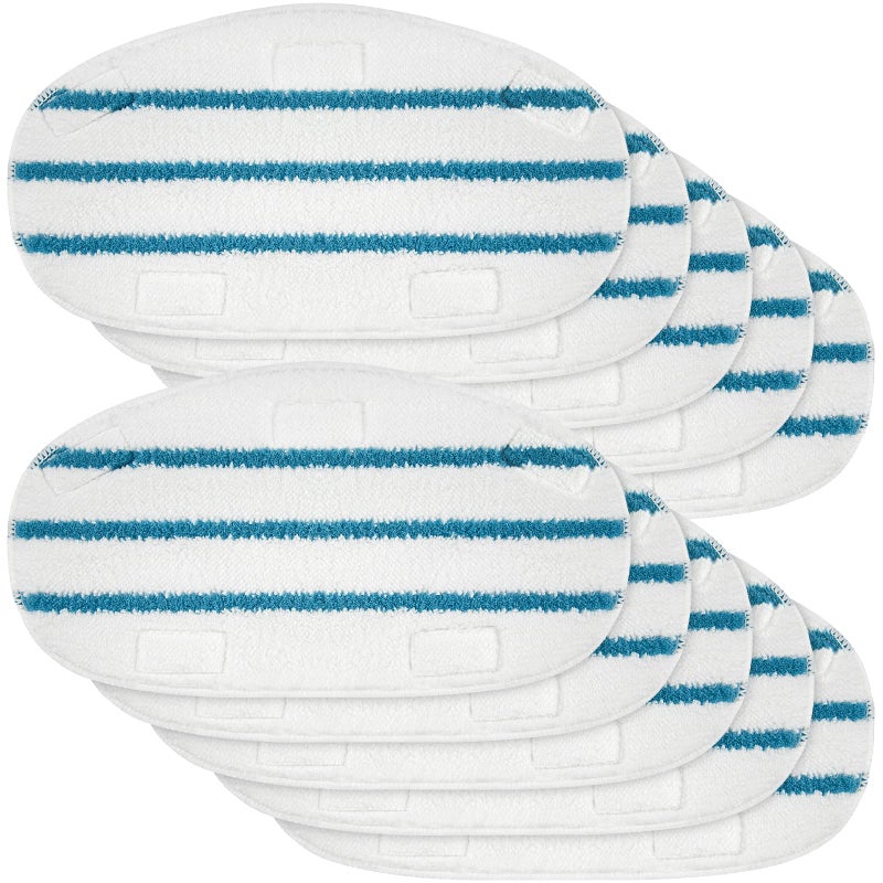 MXZONE 10 Pack Replacement Steam Mop Pads Cleaning Pad Fit for PurSteam ThermaPro Steam Mop Cleaner10in1 and Thermapro 211 steam mop