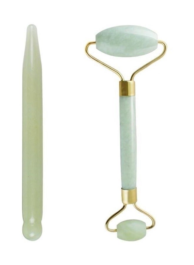 2 -Piece Jade Roller Massager - Image 1