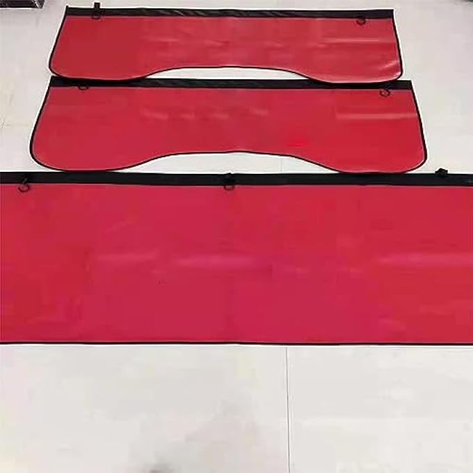 Unity 3Pcs Set Automotive Mechanic Magnetic Fender Cover Mat Pad Set With Hooks Big Size For SuvRed - Image 1