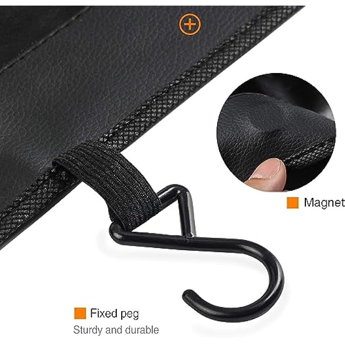 Unity 3Pcs Set Automotive Mechanic Magnetic Fender Cover Mat Pad Set With Hooks Big Size For SuvRed - Image 3