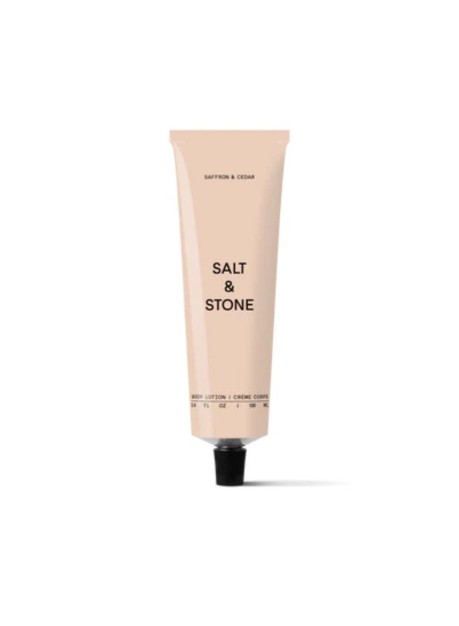 سولت اند ستون لوشن الجسم من SALT & STONE - الزعفران وخشب الأرز 100 مل - Image 1