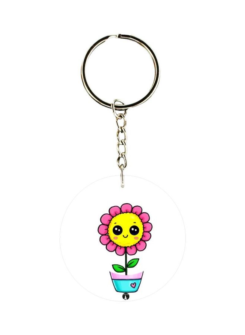 RKN Cartoon Printed Single Sided Pocket Keychain