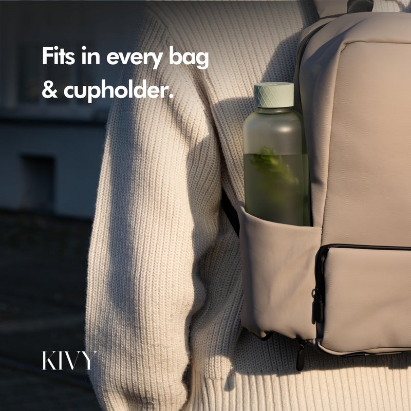 Kivy Slim Water Bottle 22Oz [Lightweight & Shatterproof] - Small Drinking Waterbottle - Tritan Bottle Without Straw For School  Sport & Travel - Drinking Bottle Dishwasher Safe  Bpa Free - Image 5