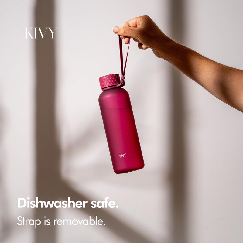 Kivy Slim Water Bottle 22Oz [Lightweight & Shatterproof] - Small Drinking Waterbottle - Tritan Bottle Without Straw For School  Sport & Travel - Drinking Bottle Dishwasher Safe  Bpa Free - Image 3