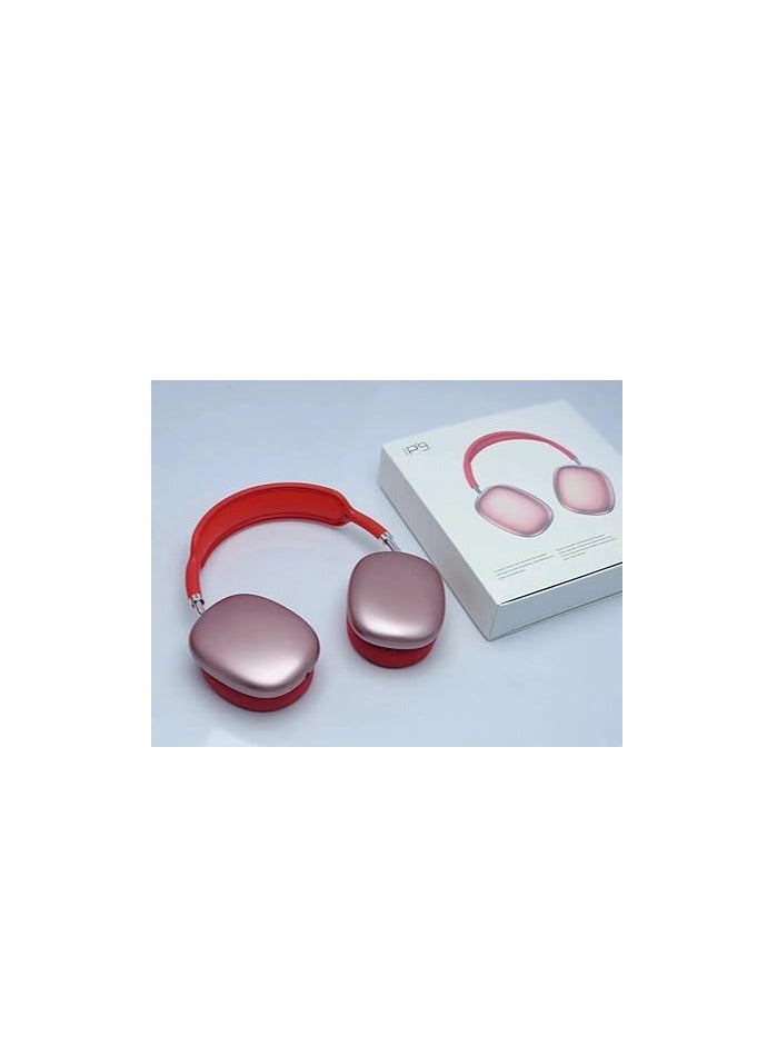 سماعة راس بلوتوث لاسلكية بصوت ستيريو نقي تدعم بطاقة الذاكرة - احمر - Image 3