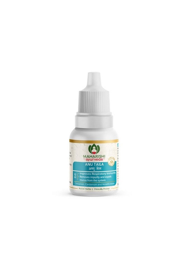 Maharishi Ayurveda Anu Taila - Nasal Congestion Relief Oil | Migraine & Sinusitis Treatment | Improve Sensory Perception | Herbal Formula | 10Ml (Pack Of 1)  - Image 1