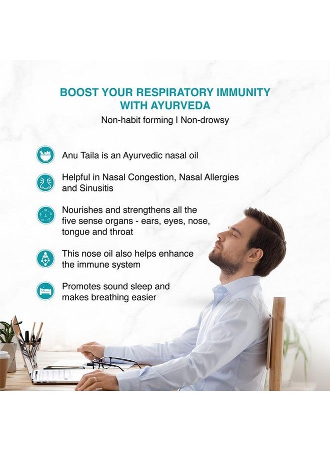Maharishi Ayurveda Anu Taila - Nasal Congestion Relief Oil | Migraine & Sinusitis Treatment | Improve Sensory Perception | Herbal Formula | 10Ml (Pack Of 1)  - Image 3