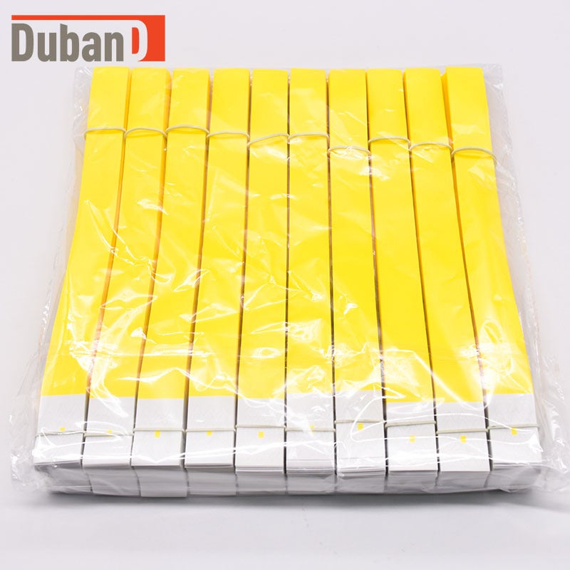 Disposable Waterproof And Anti-Counterfeiting Synthetic Paper Bracelet Wristband Fluorescent Color Children'S Paradise Ticket Wristband - Image 3