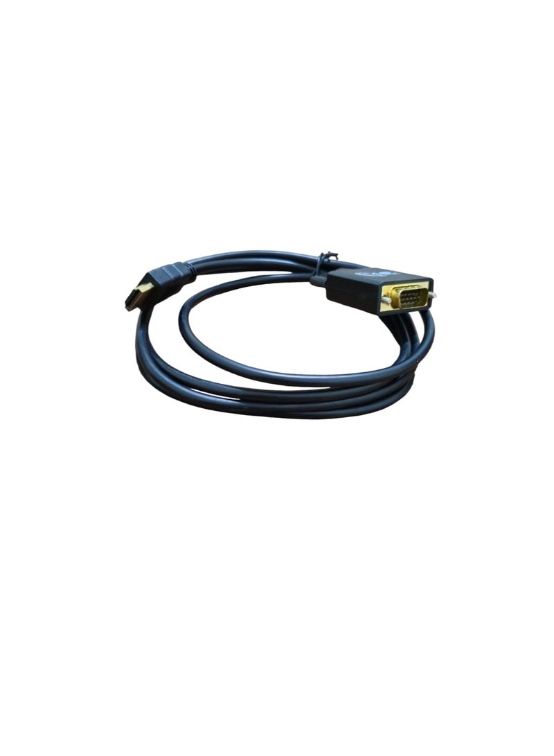 HDMI to VGA Cable 1.8m – High-Quality Connection for Monitors and Projectors  - Image 1