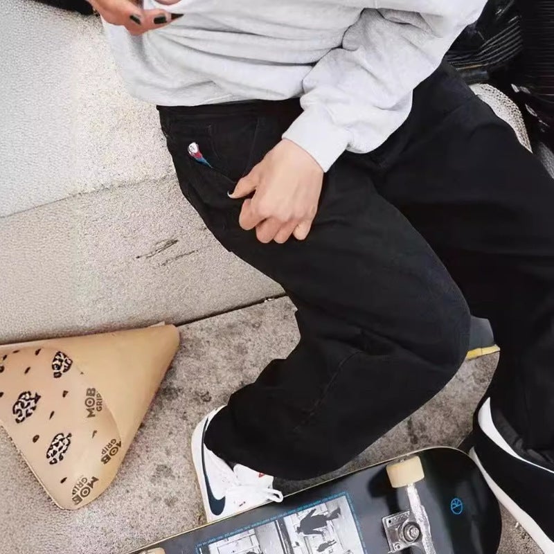 E-Commerce Big Boy Jeans New Harajuku Y2K Casual Hip Hop Hip Hop Loose Jeans Men Street - Image 3