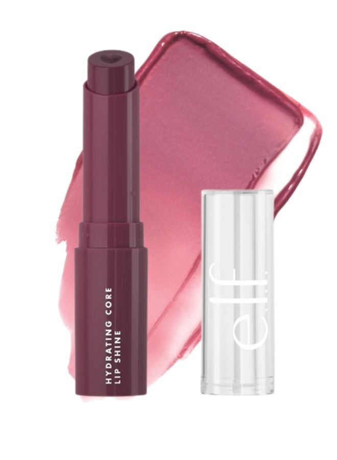 elf e.l.f. Hydrating Core Lip Shine Delightful – Tinted Hydrating Lip Balm with Glossy Shine, Nourishing Heart-Shaped Core, Lightweight Moisturizing Formula, 2.3 g / 0.08 oz - Image 1