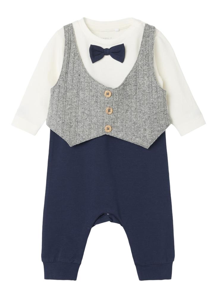 NAME IT Kids Bow Detailed Bodysuit + Pants Set  - Image 1
