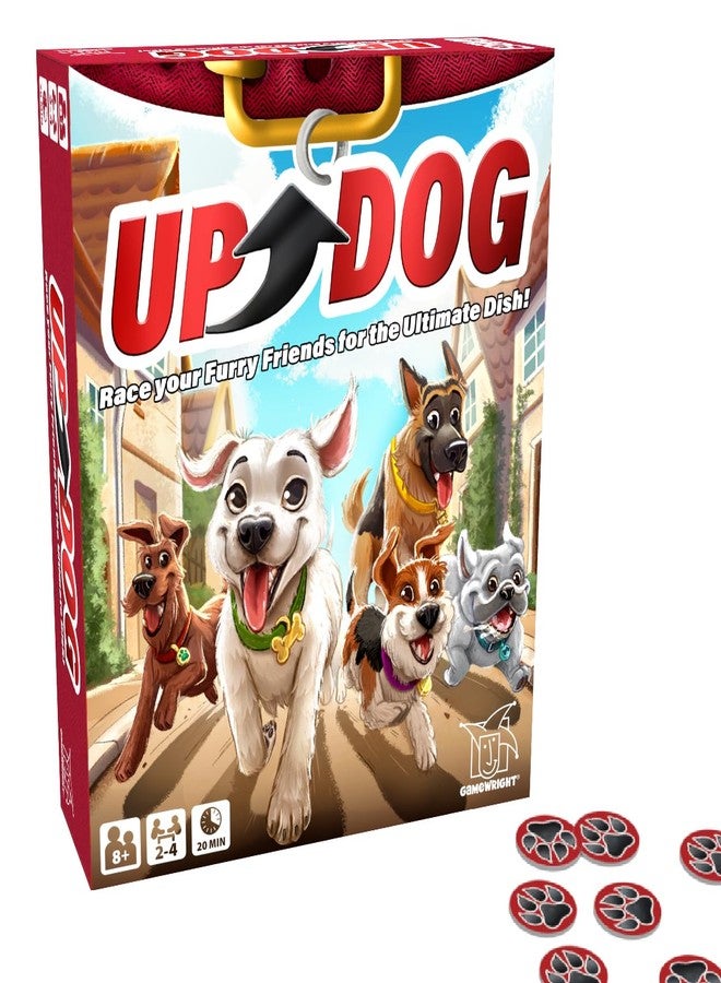 Gamewright - Up Dog Card Game - Race Your Furry Friends for The Ultimate Dish! Ages 8+, 2-4 Players - Image 1