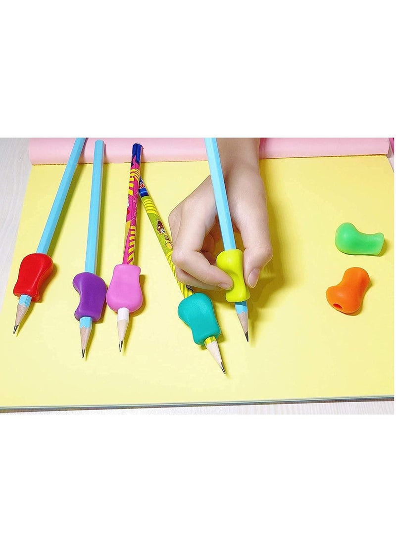 SYOSI - Pencil Grips for Children 10 Pack Pencil Grips for Kids Handwriting, Ergonomic Writing Training Aid Correction Silicon Gel Pencil Grip for Children Preschoolers - Image 1