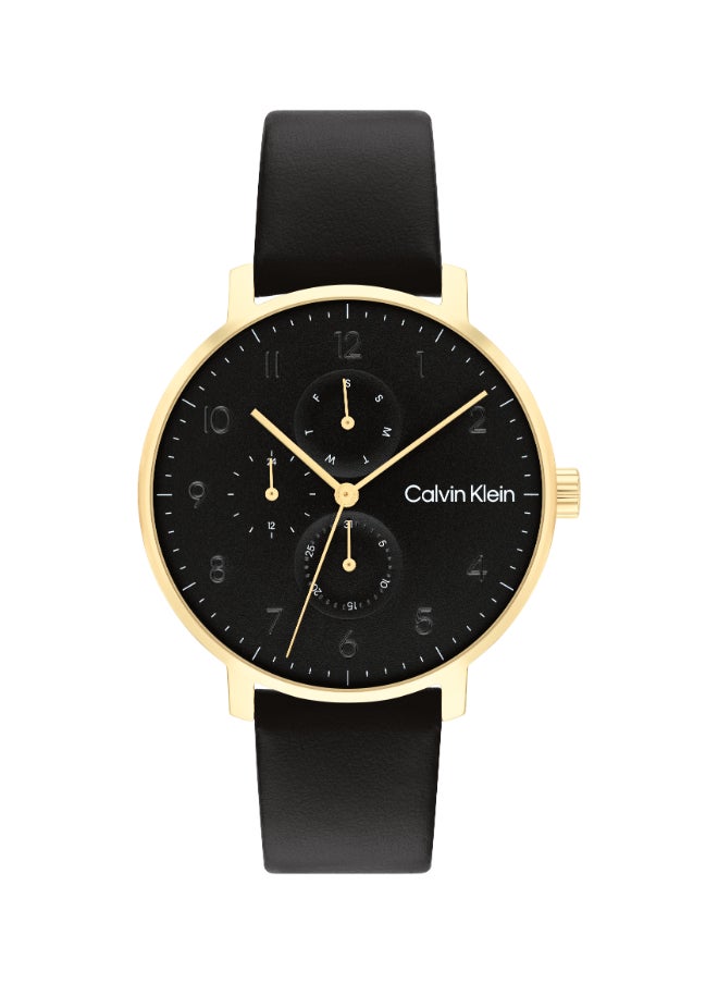 CALVIN KLEIN Unisex Analog Round Shape Leather Wrist Watch 25200404 - 40 Mm  - Image 2