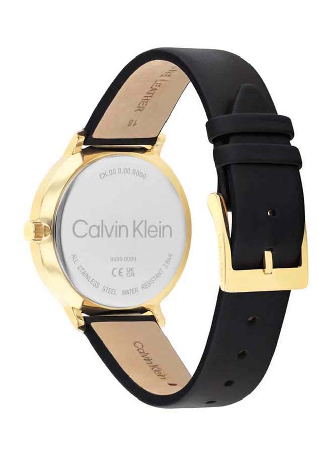 CALVIN KLEIN Unisex Analog Round Shape Leather Wrist Watch 25200404 - 40 Mm  - Image 3