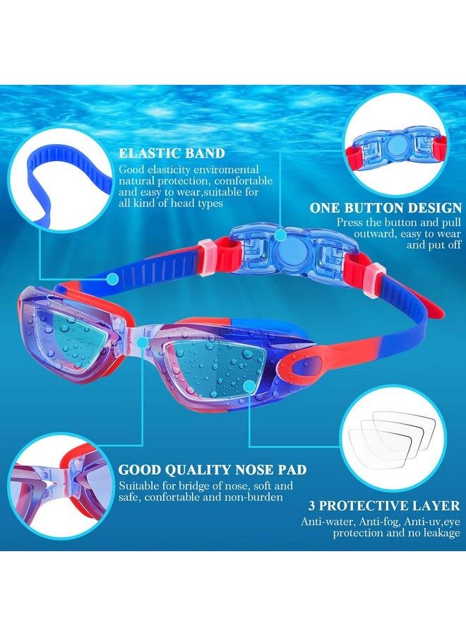 COOLOO Kids Swim Goggles, 2 Packs Swimming Goggles For Kids Girls Boys And Child Age 416 - Image 3