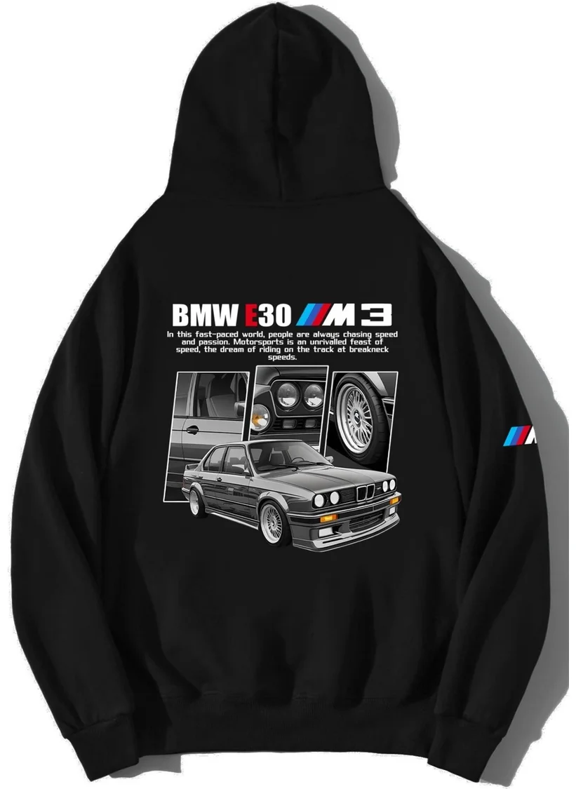 بي ار زد كولكشن Unisex Oversize BMW E30 M3 Hoodie