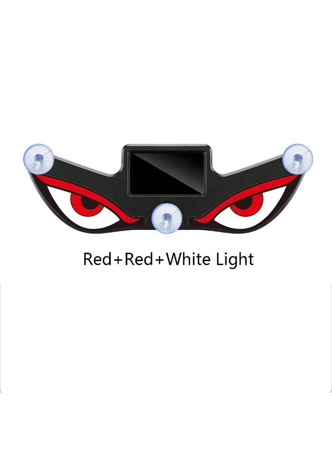 DubaiGallery Evil Eye Solar Car Warning Light – Unique LED Automotive Decoration Featuring Bright Illuminated Eyes, Solar Charging, Secure Suction Installation, Multiple Flashing Modes, and an Aggressive Modern Appearance - Image 1