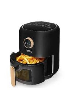 ZOLELE ZA004 Electric Air Fryer 4.5L Capacity Non-Stick Coating Fried Basket, Knob Control Temperature Pull Pan Automatic Power Off 1400W Power - Black  - Image 2