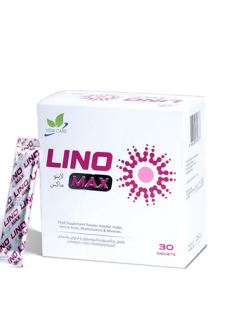 Vida Care Lino Max – PCOS & Hormonal Support Supplement for Women (30 Sachets) - Image 1